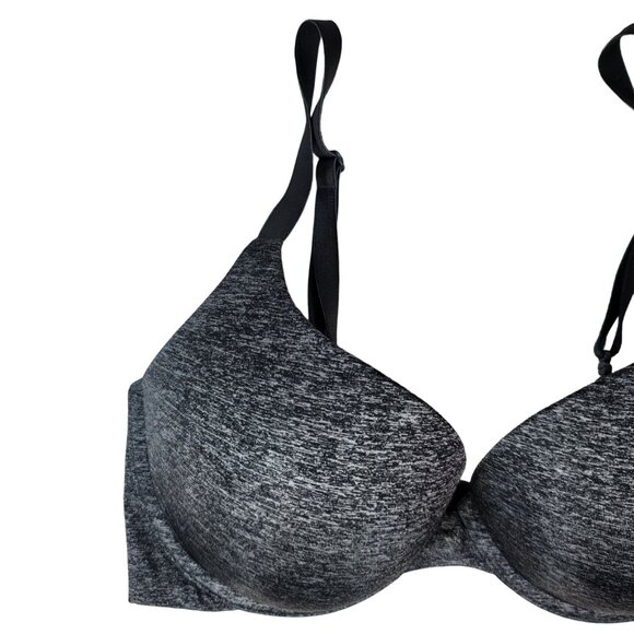 Victoria's Secret Underwire T Shirt Bra Gray 32DD Adj Padded Perfect Coverage - Picture 2 of 9
